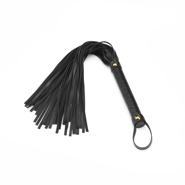 Флогер Liebe Seele Black Organosilicon Flogger, 44 см, екошкіра - фото