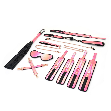 БДСМ-набір Liebe Seele Vivid Sakura 8 Pieces Set, 8 аксесуарів, екошкіра на оксамитовій основі №2