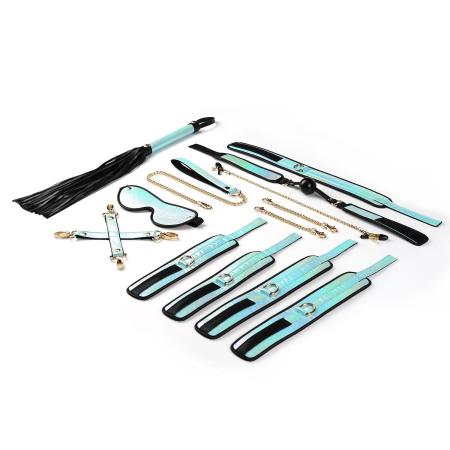 БДСМ-набір Liebe Seele Vivid Sky 8 Pieces Set, 8 аксесуарів, екошкіра на оксамитовій основі №2