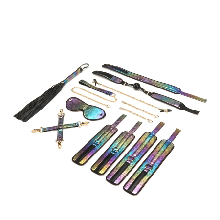 БДСМ-набір Liebe Seele Vivid Rainbow 8 Pieces Set, 8 аксесуарів, екошкіра на оксамитовій основі №2