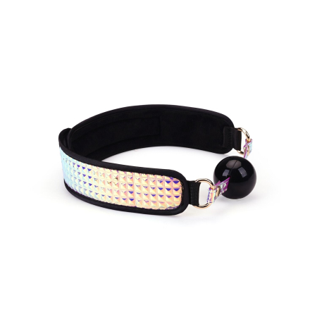 Набір Liebe Seele Pink G lossy 7pcs Bondage Kit, фіксатори, нашийник з повідцем, кляп, флогер, маска - фото №3