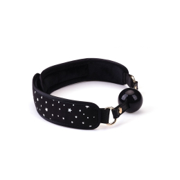 Набір Liebe Seele Stary Nights 7pcs Bondage Kit, фіксатори, нашийник з повідцем, кляп, флогер, маска - - фото №3