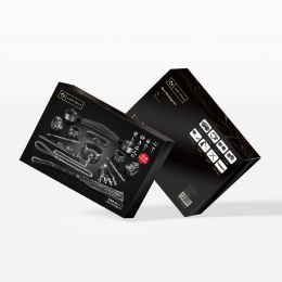 Набір Liebe Seele Temptation Bondage 8pcs Kit, фіксатори, нашийник з повідцем, кляп, флогер, маска - - фото №11