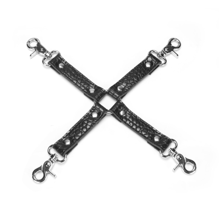 Набір Liebe Seele Temptation Bondage 8pcs Kit, фіксатори, нашийник з повідцем, кляп, флогер, маска №9