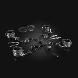 Набір для фіксації на ліжку Liebe Seele Temptation Underbed Mattress Restraint Kit + маска - - фото №2