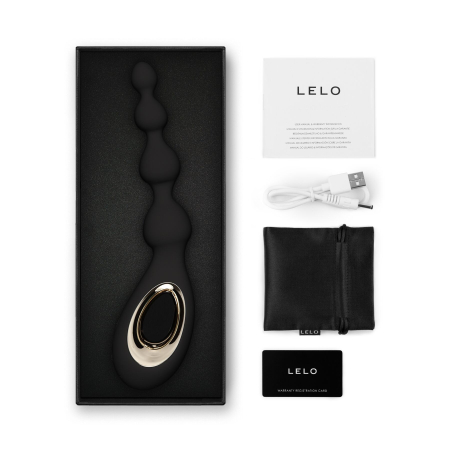 Анальне намисто з вібрацією LELO Soraya Beads Black, різний діаметр намистин, 8 режимів №5