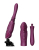 Компактна смарт секс-машина Zalo – Sesh Velvet Purple, 2 насадки, пульт ДК, кристал Swarovski 