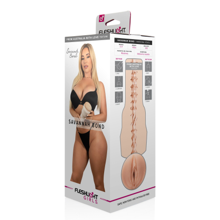 Мастурбатор Fleshlight Girls: Savannah Bond — From Australia With Love, зі зліпка вульви - фото №5