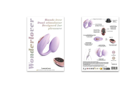 Віброяйце з вакуумною кліторальною стимуляцією Love To Love Wonderlover VIVA MAUVE - - фото №7