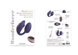 Віброяйце з вакуумною кліторальною стимуляцією Love To Love Wonderlover MIDNIGHT INDIGO - - фото №7