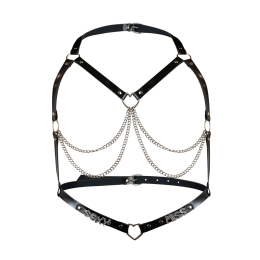 Жіноча портупея з натуральної шкіри Art of Sex - Miss Sexy, колір Чорний, розмір XS-M - - фото №3