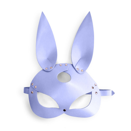 Шкіряна маска Зайчика Art of Sex - Bunny mask, колір Лавандовий №3