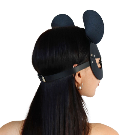 Шкіряна маска мишки Art of Sex - Mouse Mask, колір Чорний - фото №2