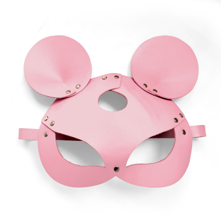 Шкіряна маска мишки Art of Sex - Mouse Mask, колір Рожевий №3