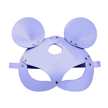 Шкіряна маска мишки Art of Sex - Mouse Mask, колір Лавандовий - фото №3