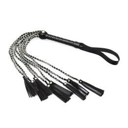 Ажурний батіг з екошкіри Art of Sex - Brianna, колір чорний - - фото №2