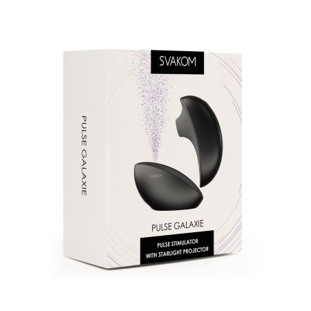Вакуумний кліторальний смарт-стимулятор Svakom Pulse Galaxie Midnight Black, проєктор зоряного неба - фото №18