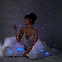 Вакуумний кліторальний смарт-стимулятор Svakom Pulse Galaxie Metal Lilac, проєктор зоряного неба - - фото №8