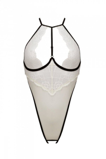 Боді з доступом Passion CHIKA BODY S/M, cream - - фото №3