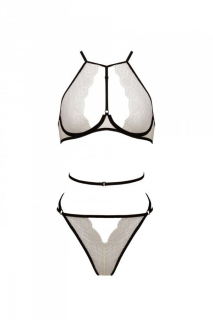 Комплект білизни Passion CHIKA SET, L/XL, cream, топ, трусики - - фото №3