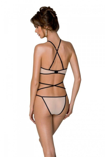 Комплект білизни Passion CHIKA SET, XXL/XXXL, cream, топ, трусики - фото №2
