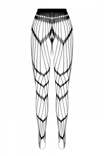 Еротичні колготки-бодістокінг Passion ECO S006 white - - фото №4