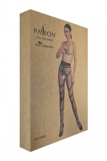 Еротичні колготки-бодістокінг Passion ECO S006 white - - фото №6