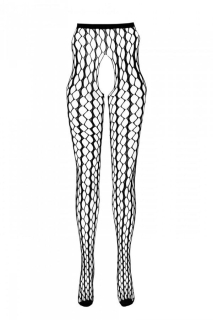 Еротичні колготки-бодістокінг Passion ECO S007 black - - фото №3