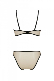 Комплект Passion LORINA SET, XXL/XXXL, beige, бюстгальтер та трусики - - фото №4