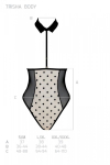 Еротичне боді Passion TRISHA BODY, XXL/XXXL, beige, з відкритими чашками - фото №5