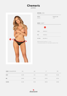 Трусики Obsessive Chemeris panties XL/2XL - - фото №7