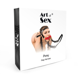 БДСМ кляп-упряжка Art of Sex - BDSM Gag Harness Pony - - фото №3