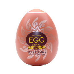 Мастурбатор-яйце Tenga Egg Shiny II, щільний TPE, пробник лубриканту 5 мл - фото