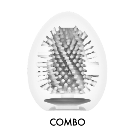 Мастурбатор-яйце Tenga Egg Combo, щільний TPE, пробник лубриканту 5 мл - фото №3