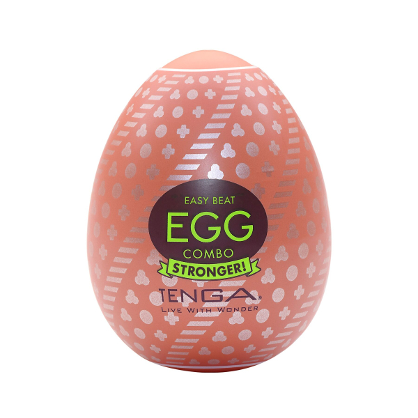 Мастурбатор-яйце Tenga Egg Combo, щільний TPE, пробник лубриканту 5 мл - фото