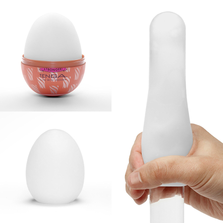 Мастурбатор-яйце Tenga Egg Cone, щільний TPE, пробник лубриканту 5 мл - фото №2