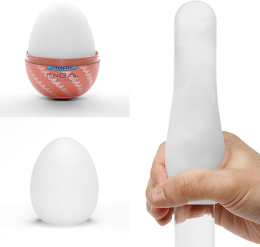 Набір мастурбаторів-яєць Tenga Egg Hard Boilded II Pack (6 яєць), щільний TPE, опукла текстура - - фото №4