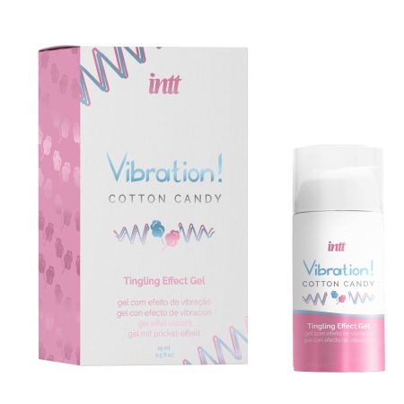 Рідкий вібратор Intt Vibration Cotton Candy (15 мл), густий гель, дуже смачний, діє до 30 хвилин №4