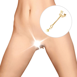 Затискач для клітора Art of Sex - Clit Clamp Butterfly, золото - - фото №3