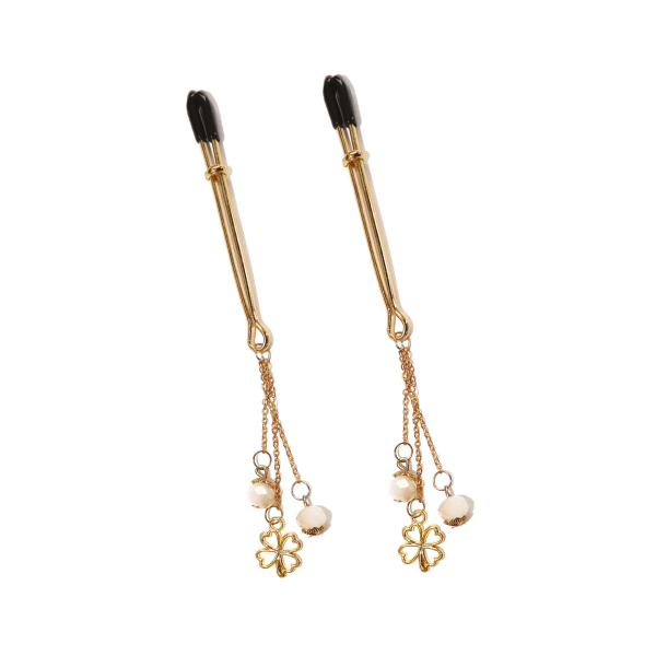 Затискачі для сосків Art of Sex - Nipple Clamps Golden Clover - фото