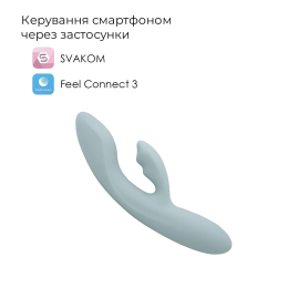 Смарт вібратор-кролик Svakom Chika, 2 незалежні мотори, підігрів до 38 °C - - фото №11