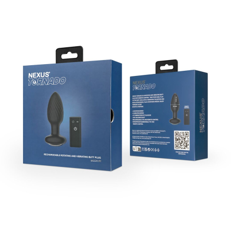 Анальна пробка Nexus TORNADO Medium, ротація + вібрація, пульт ДК - фото №10