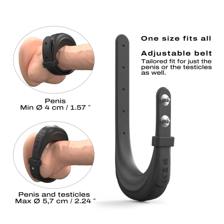 Ерекційне віброкільце Dorcel Fit Vibe Ring, регульований діаметр 4–5,7 см, 10 режимів - фото №2