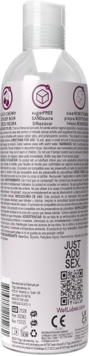 Лубрикант на водній основі Wet Oral Play Black Cherry (118 мл), їстівний, без цукру - фото №2