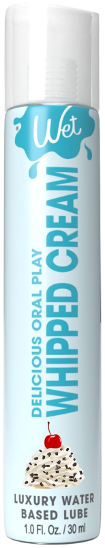 Лубрикант на водній основі Wet Oral Play Whipped Cream (30 мл), їстівний, без цукру - фото