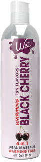 Зігрівальний лубрикант на водній основі Wet Warming Black Cherry 4 in 1, без цукру (118 мл) - фото