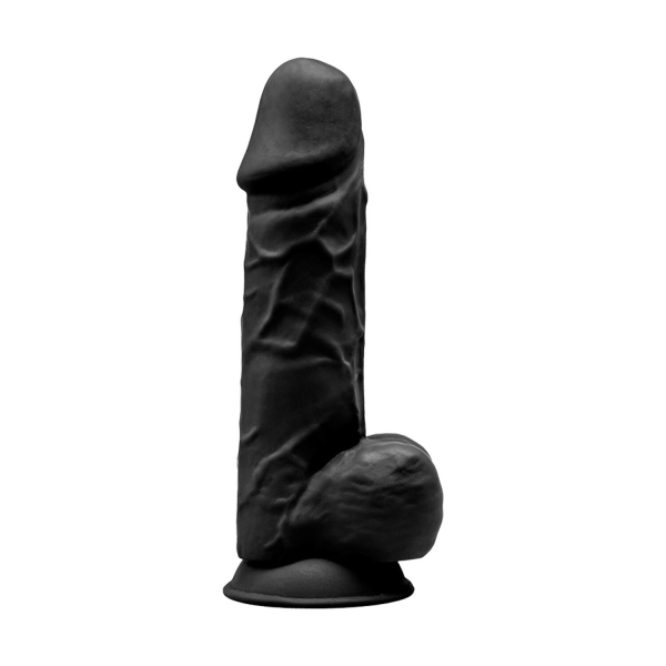 Фалоімітатор SilexD Norman Black (MODEL 4 size 8.5in), двошаровий, силікон + Silexpan, діаметр 5 см - фото