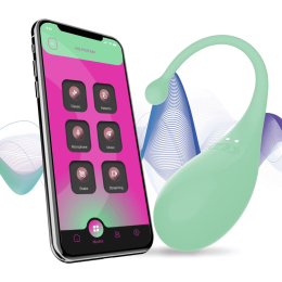 Смарт-віброяйце Adrien Lastic Palpitation Mint з глибокою вібрацією - фото