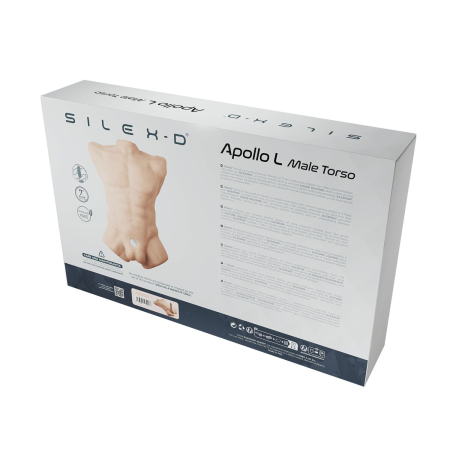 Торс з фалоімітатором на присосці SilexD Apollo L Male Torso, суперреалістичний, термореактивний - фото №8