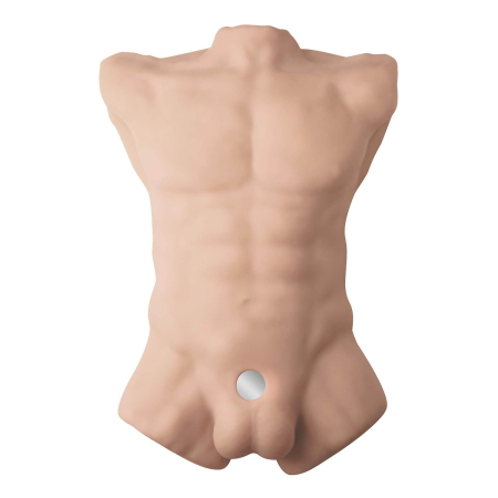 Торс з фалоімітатором на присосці SilexD Apollo L Male Torso, суперреалістичний, термореактивний - фото №2